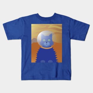 Felis Domesticus on Mars Kids T-Shirt